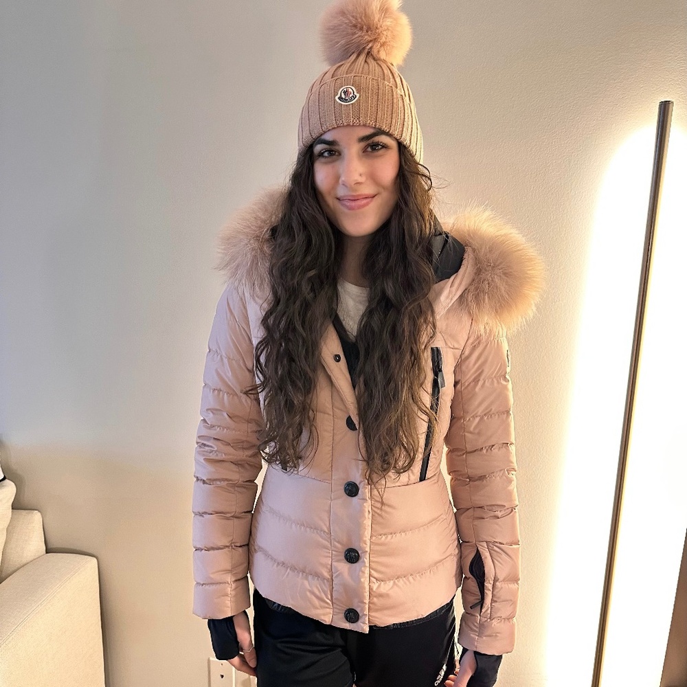 NWT Moncler Grenoble Beverly ✨AUTHENTIC ✨  Fitted Coat w/ fox fur trim